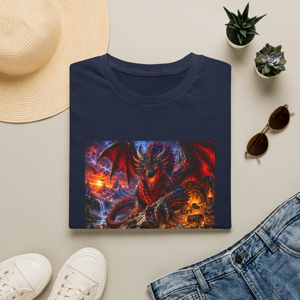 Dragon Guard T-Shirt — Epic Red Dragon Fantasy Art Tee