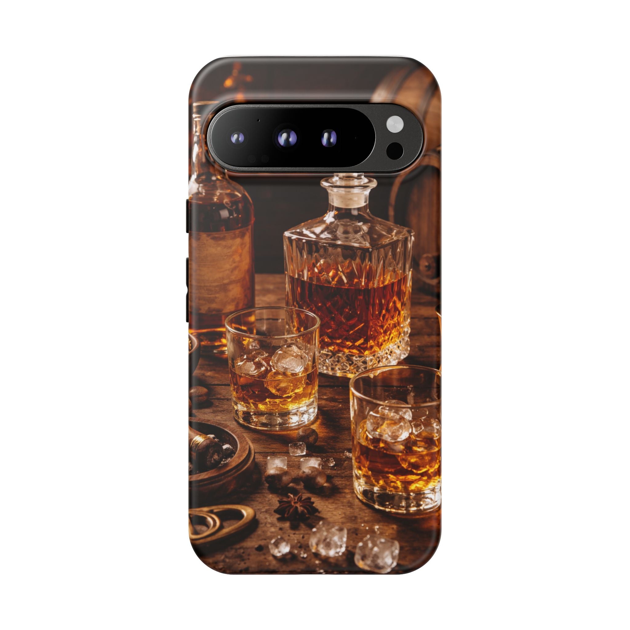 Whiskey Decanter Phone Case — Vintage Bar Spirits Protective Tough Case
