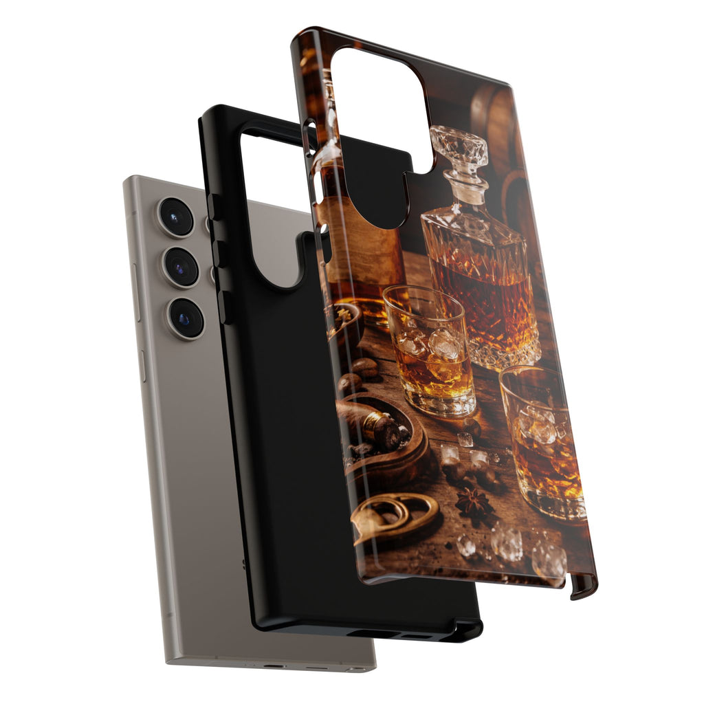 Whiskey Decanter Phone Case — Vintage Bar Spirits Protective Tough Case