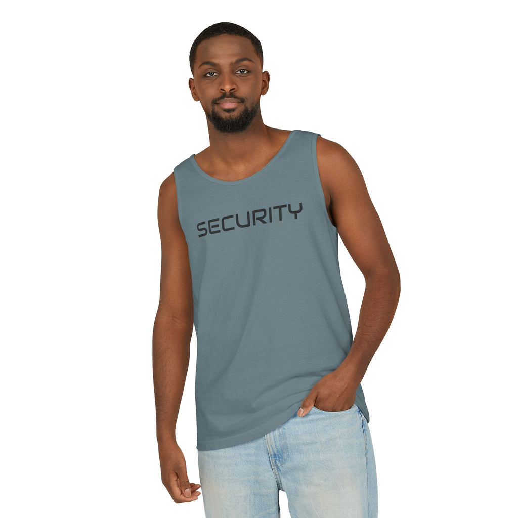 SECURITY Graphic Tank Top — Bold 'SECURITY' Streetwear Muscle Tee