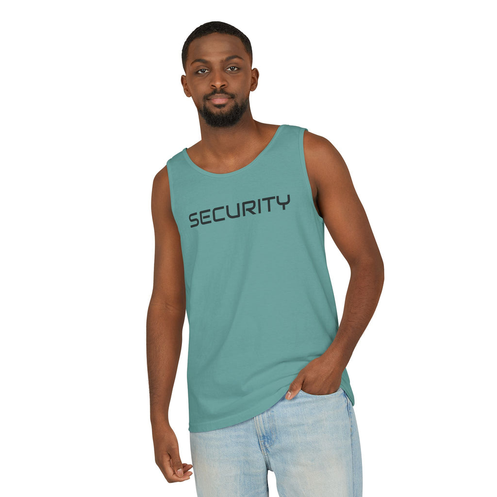 SECURITY Graphic Tank Top — Bold 'SECURITY' Streetwear Muscle Tee