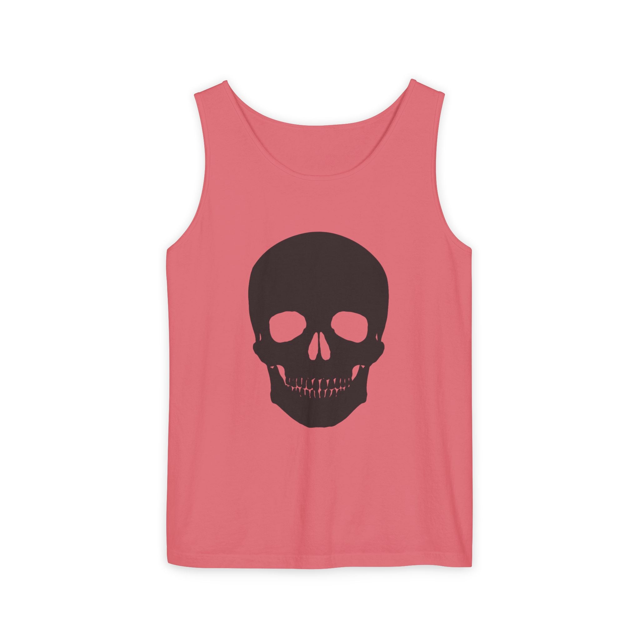 Skull Graphic Tank Top — Bold Black Skull Summer Vest