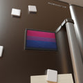Bisexual Flag Rectangle Magnet — Pride Leather-Texture Refrigerator Magnet