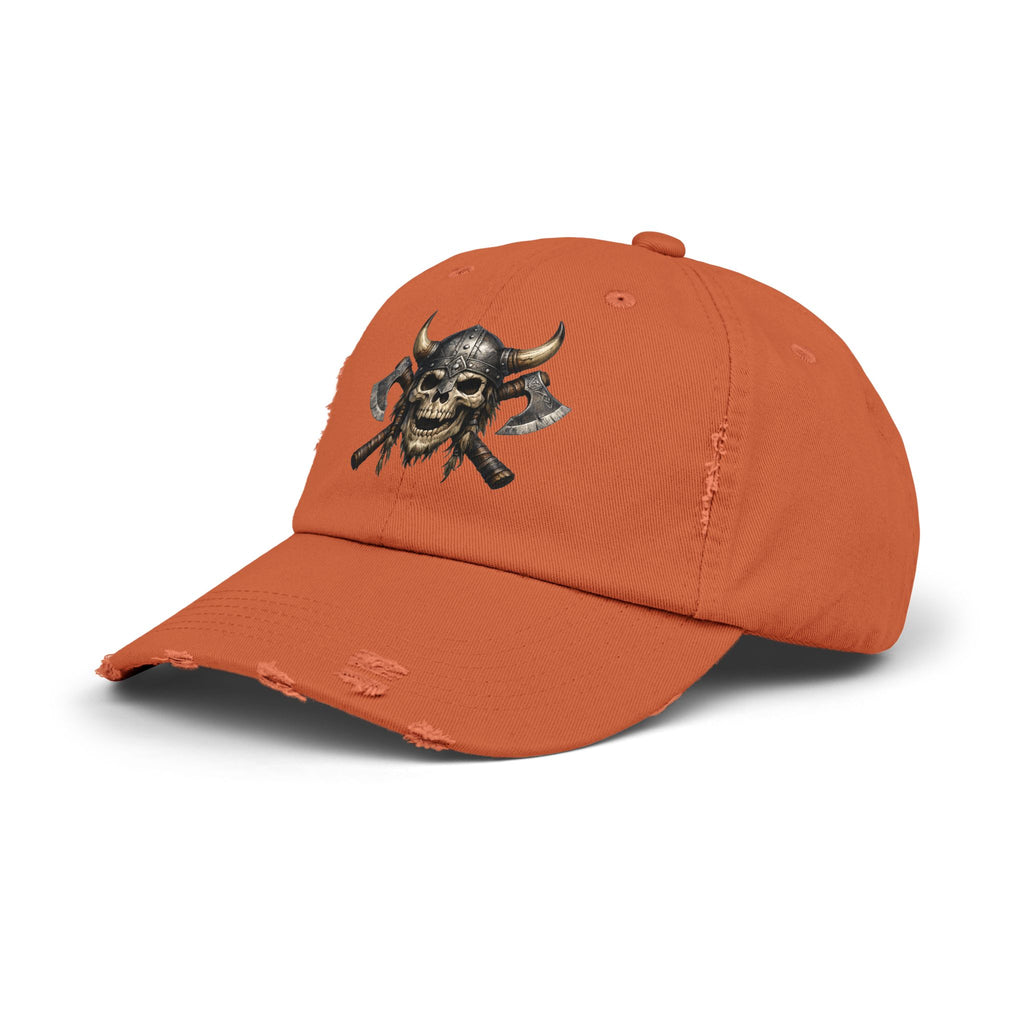 Viking Skull Axe Distressed Cap