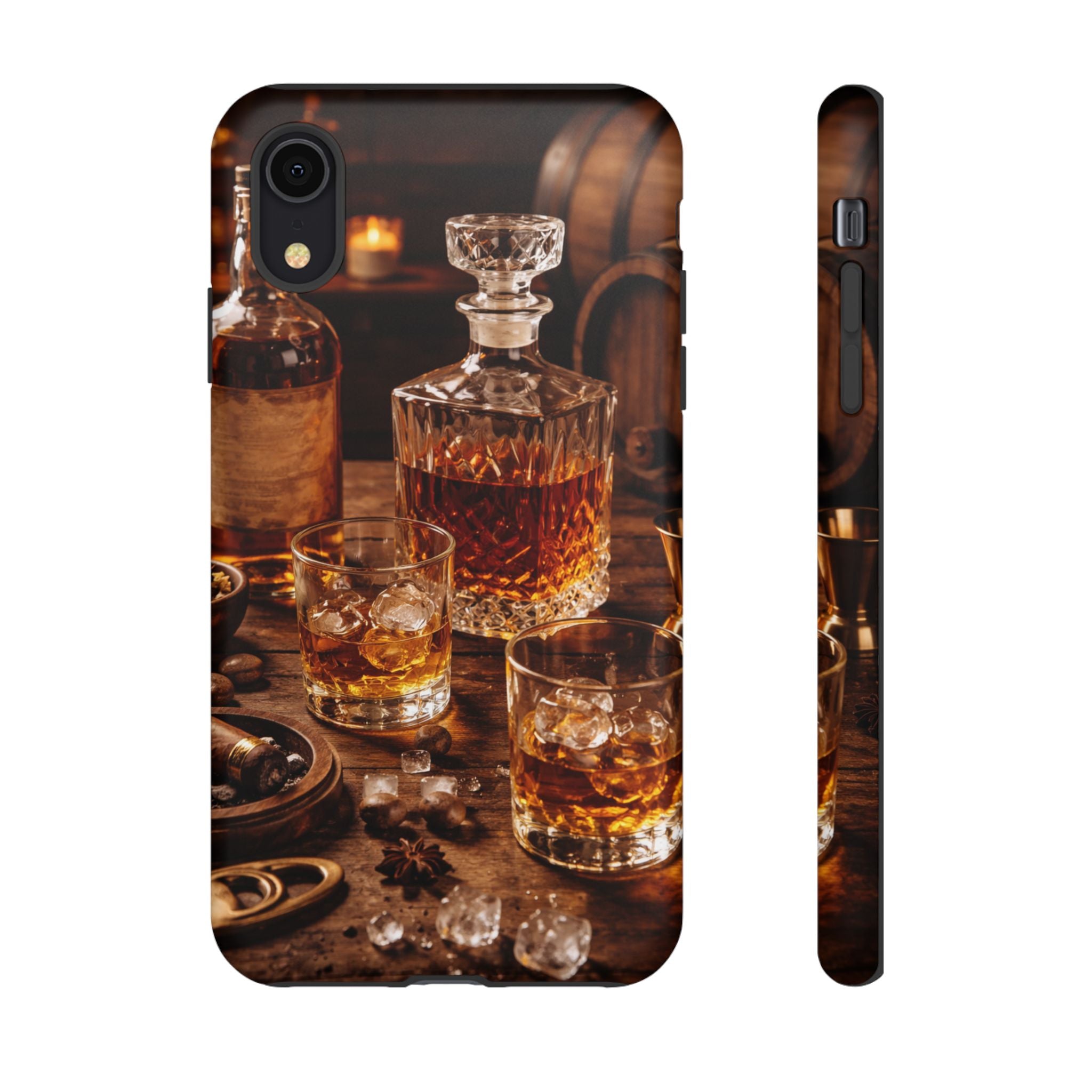 Whiskey Decanter Phone Case — Vintage Bar Spirits Protective Tough Case