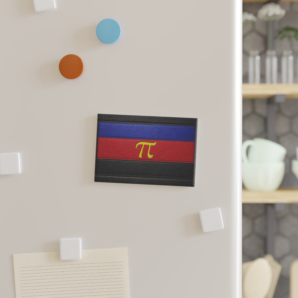 Polyamorous Symbol Rectangle Magnet — Pride-Inspired Striped Magnet