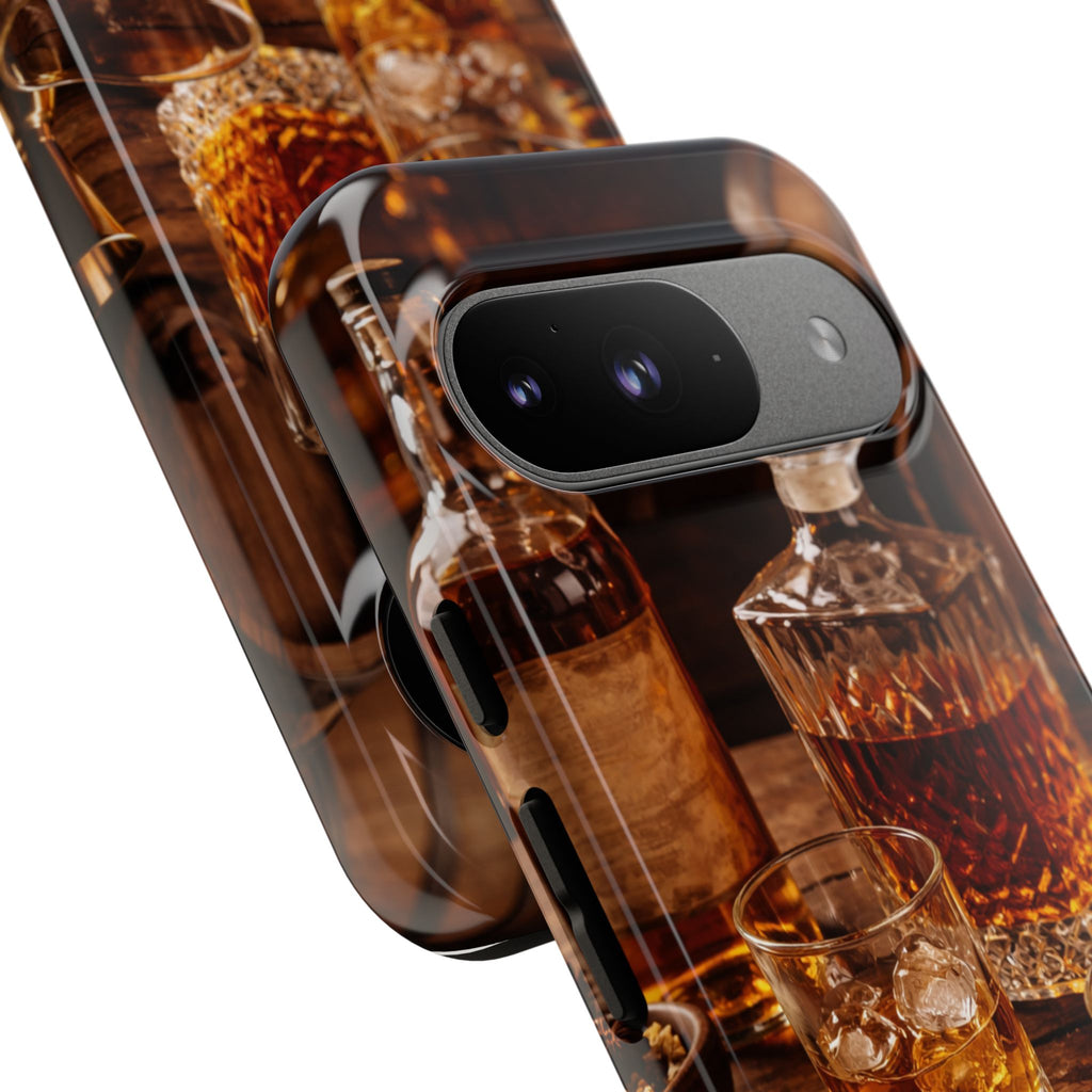 Whiskey Decanter Phone Case — Vintage Bar Spirits Protective Tough Case