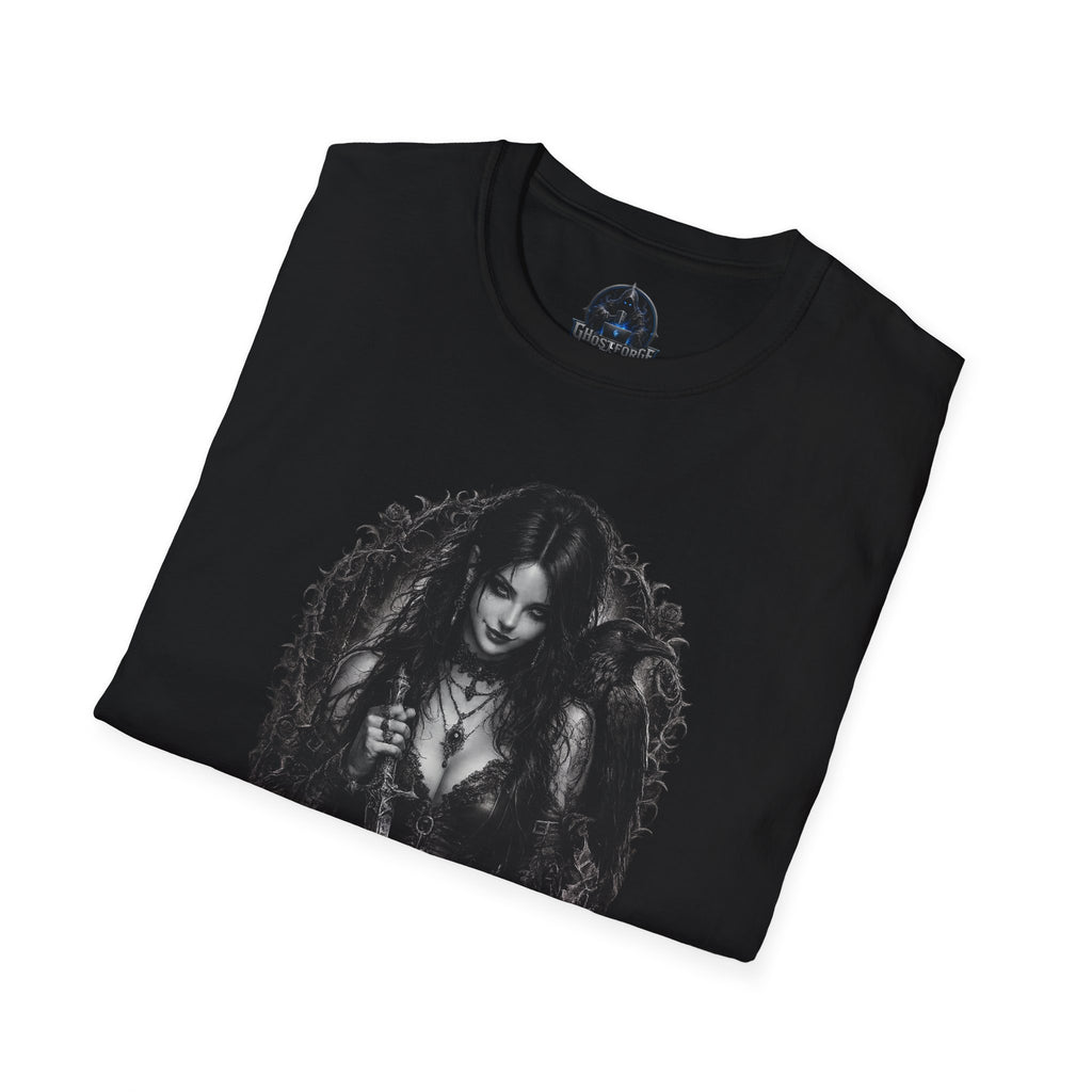 Gothic Priestess Portrait T-Shirt