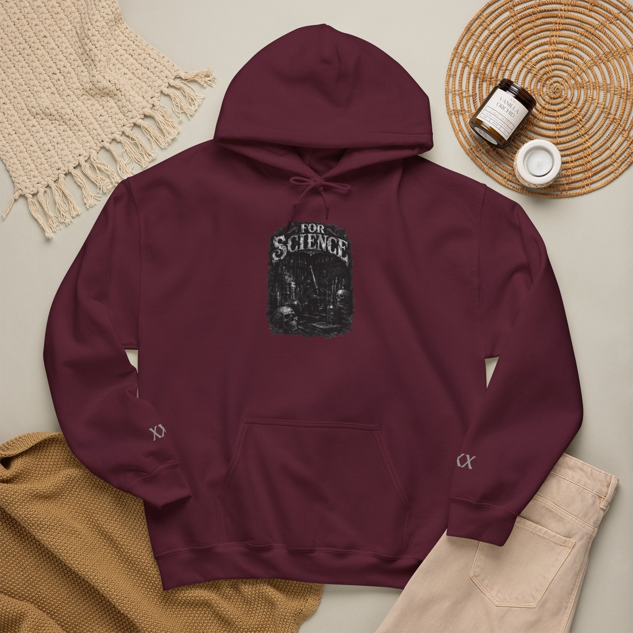For Science Hoodie — Vintage ' FOR SCIENCE' Pullover