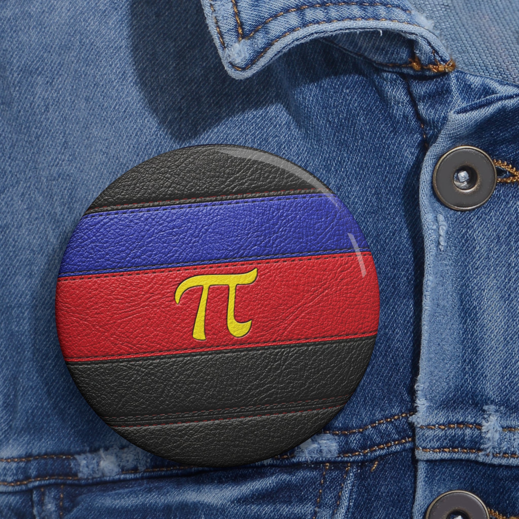 Poly Symbol Pin Button — Polyamorous Enamel-Style Round Badge