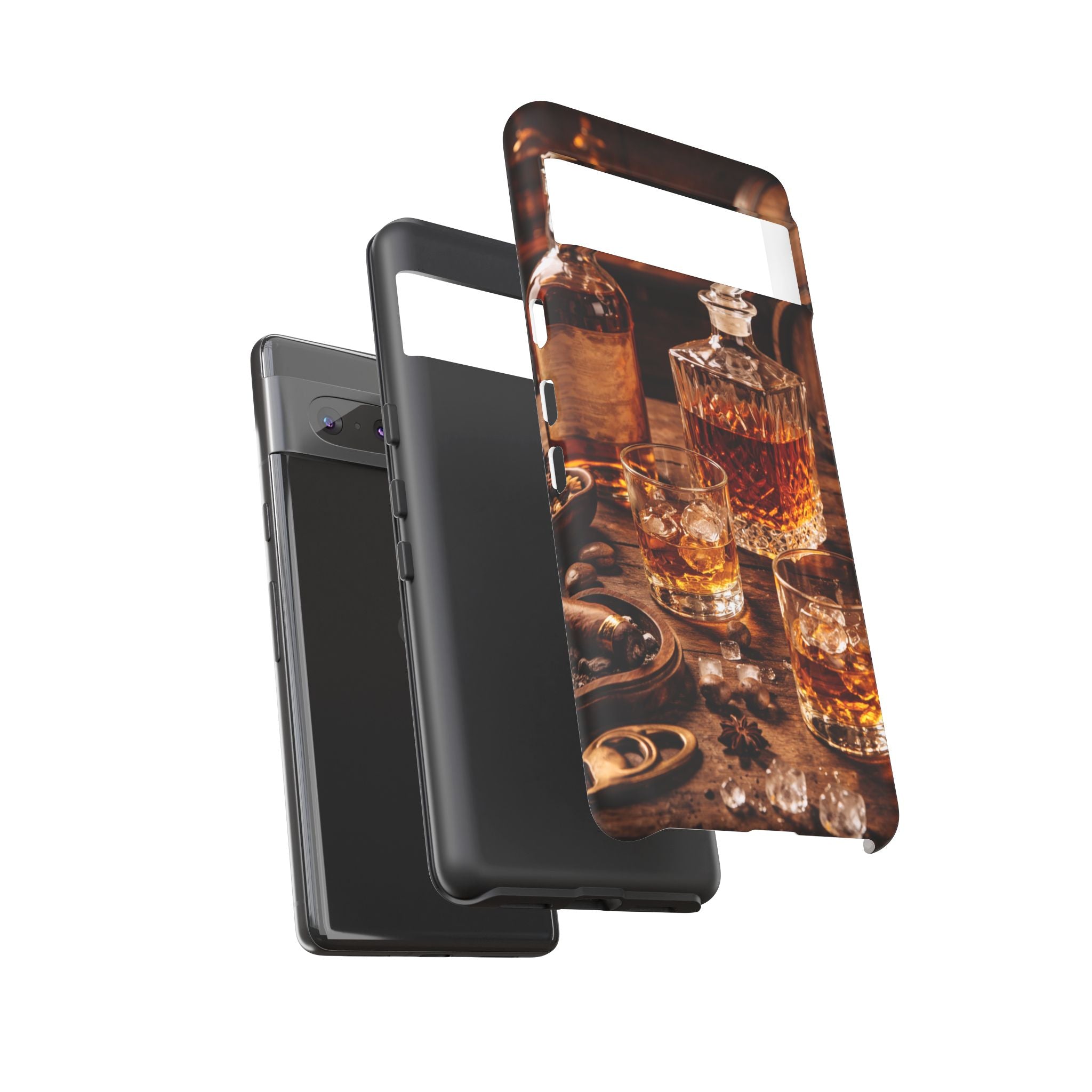 Whiskey Decanter Phone Case — Vintage Bar Spirits Protective Tough Case