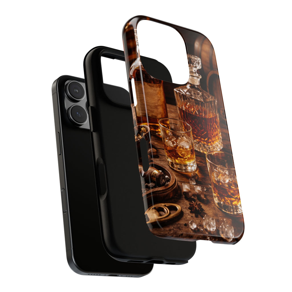 Whiskey Decanter Phone Case — Vintage Bar Spirits Protective Tough Case