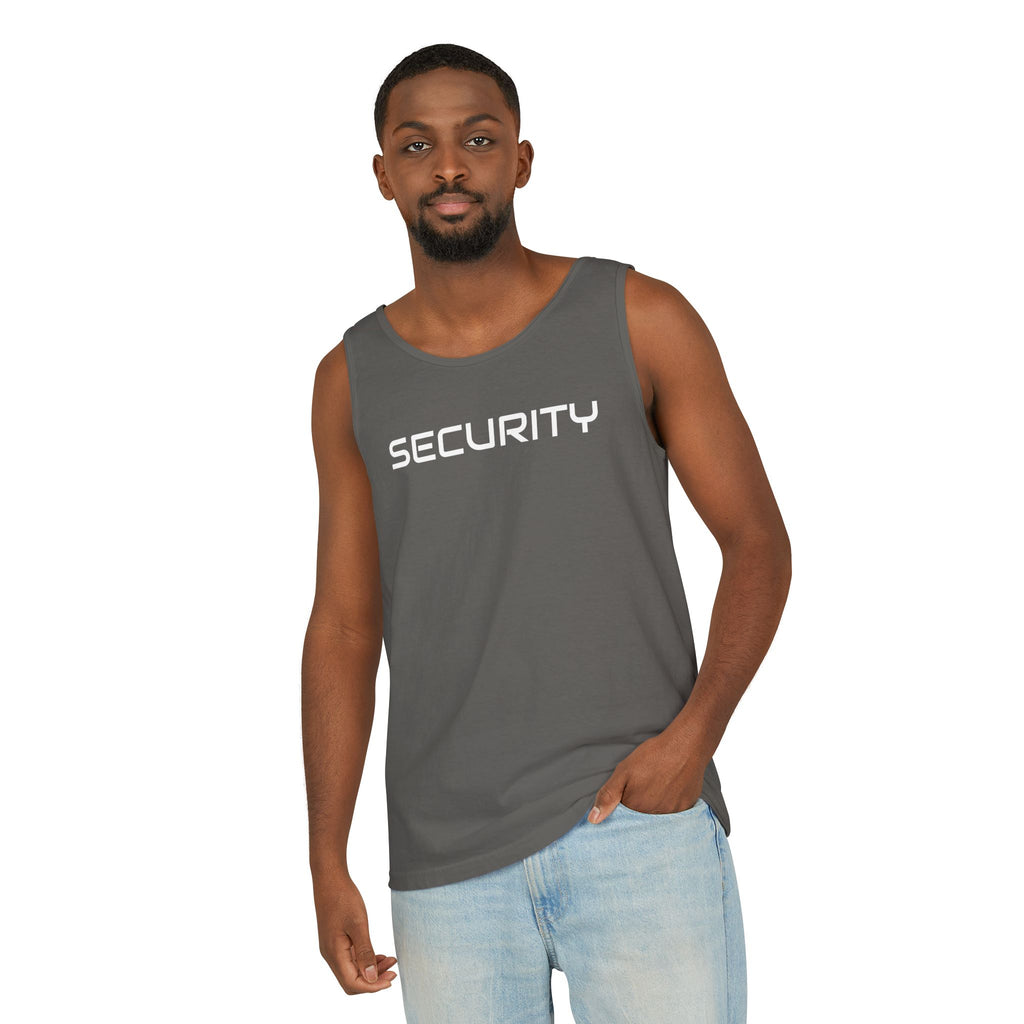 SECURITY Graphic Tank Top — Bold 'SECURITY' Streetwear Muscle Tee