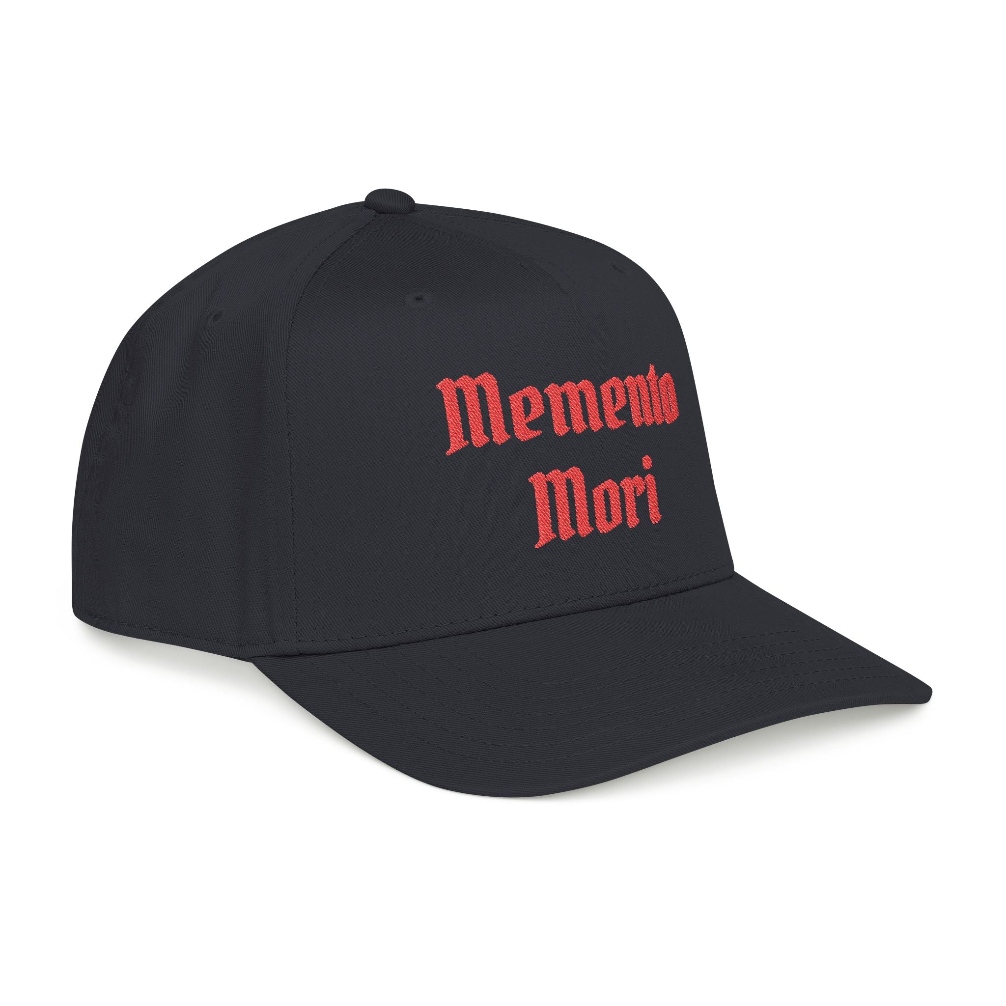 Mid Profile "Memento Mori" Embroidered Baseball Cap