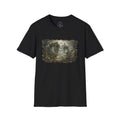 Gothic Graveyard Scene T-Shirt — Haunted Victorian Spirits Design