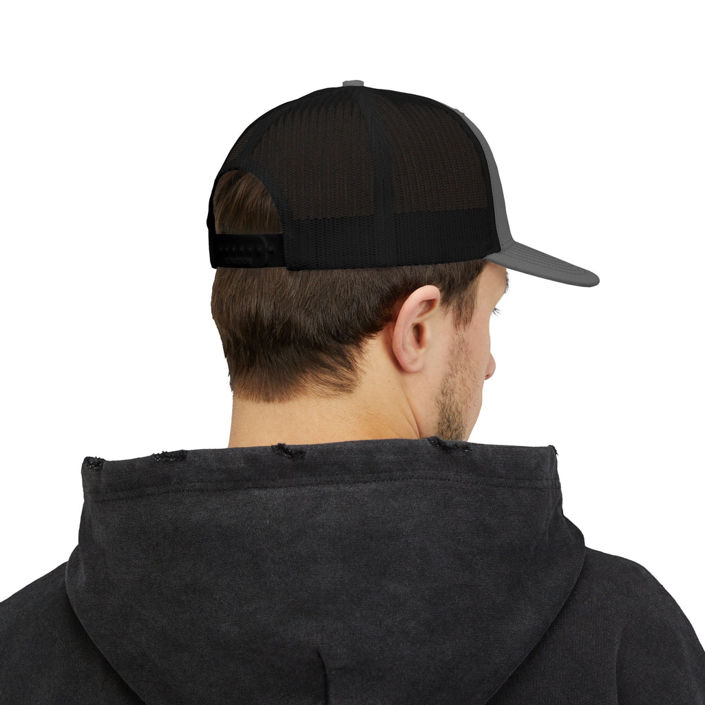 No Filter Snapback Trucker Cap — Bold Mesh Back Hat