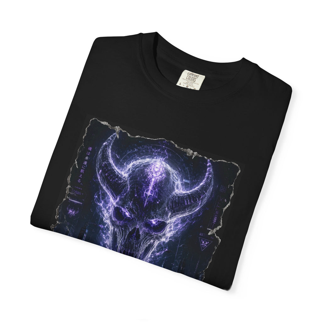 Ethereal Demon Skull T-Shirt — Cyber Goth Graphic Tee