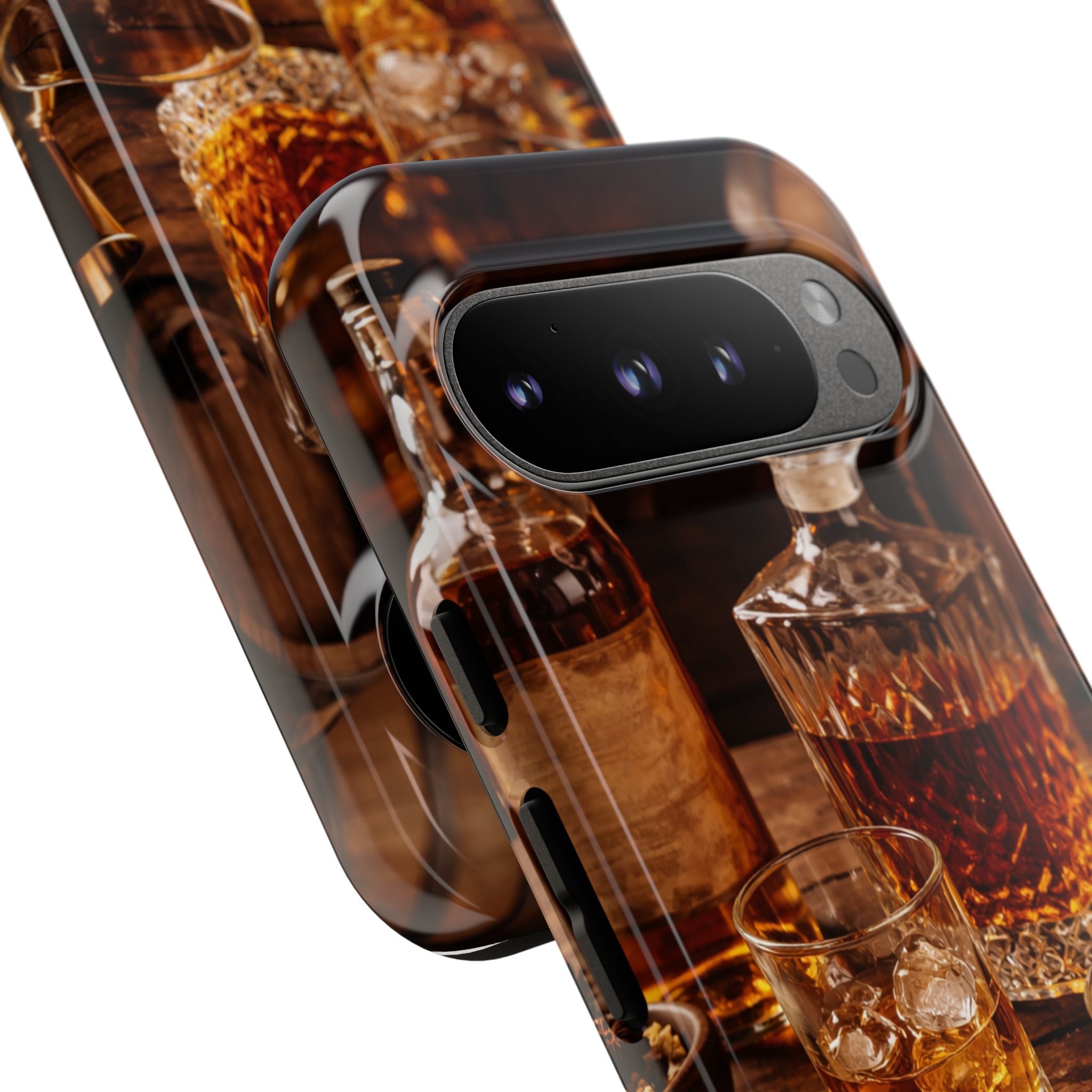 Whiskey Decanter Phone Case — Vintage Bar Spirits Protective Tough Case