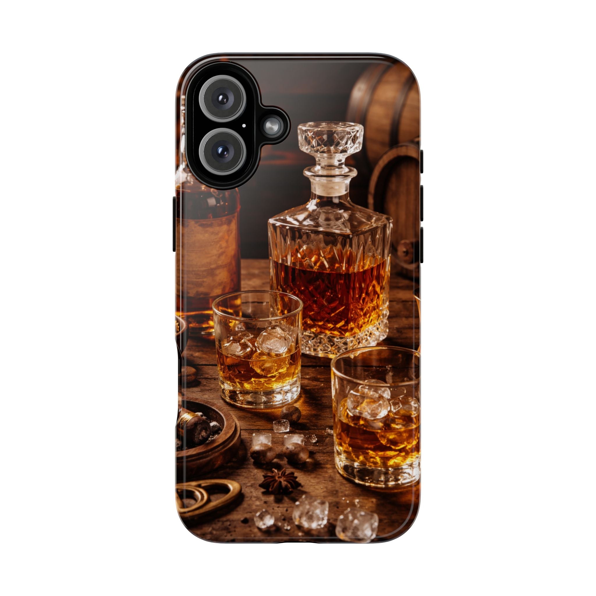 Whiskey Decanter Phone Case — Vintage Bar Spirits Protective Tough Case