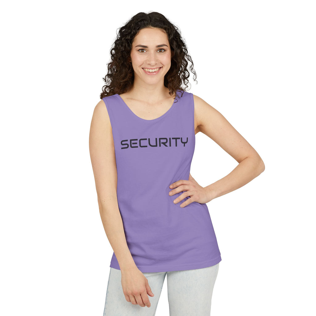 SECURITY Graphic Tank Top — Bold 'SECURITY' Streetwear Muscle Tee