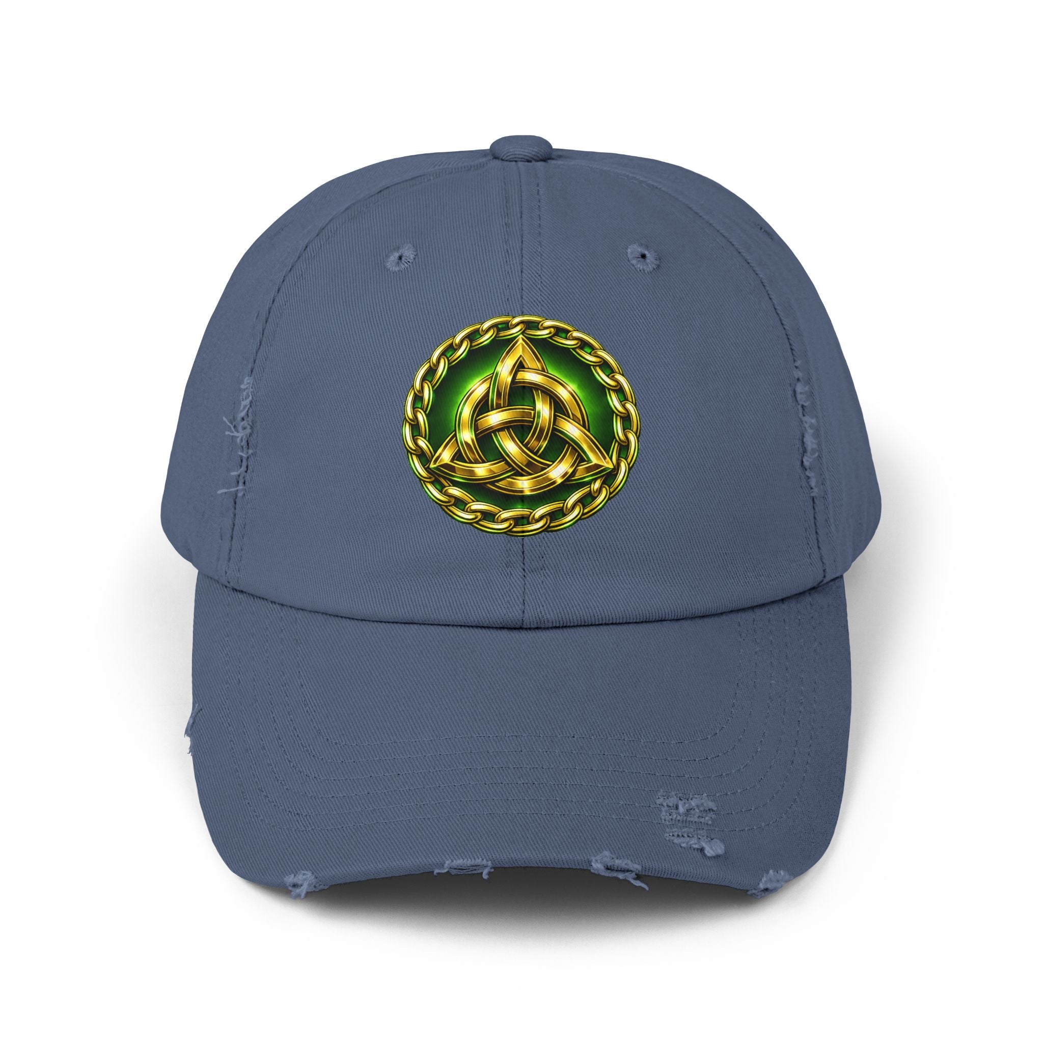 Celtic Triquerta - Trinity Knot Distressed Cap