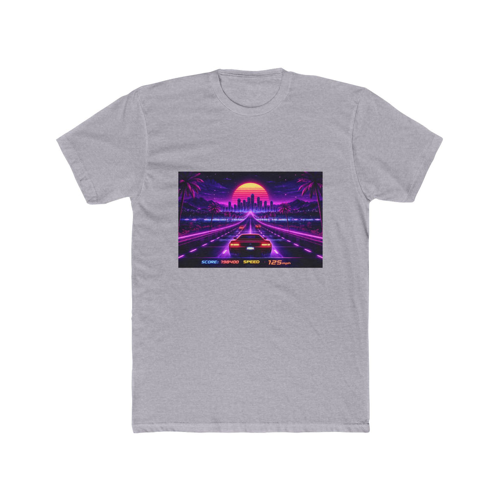 Retro Sunset Drive T‑Shirt — Vaporwave 80s Synthwave Graphic Tee