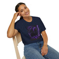 Grim Reaper T-Shirt — Purple Neon Death Rider Tee