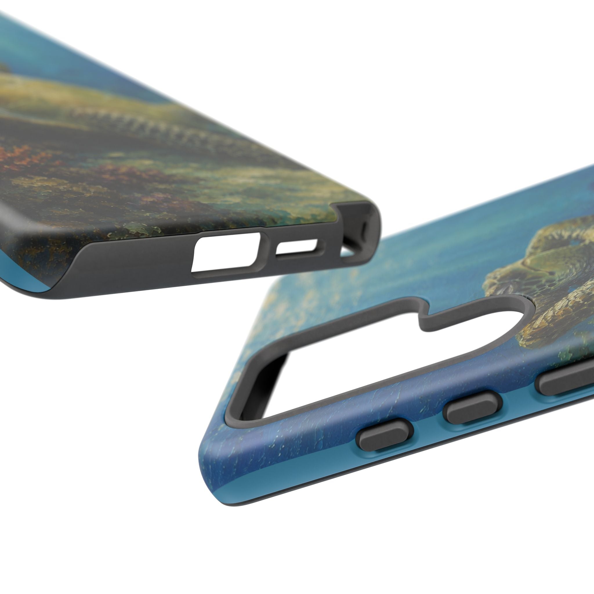 Sea Turtle Relaxation Phone Case — Ocean Underwater Art Protective Tough Case