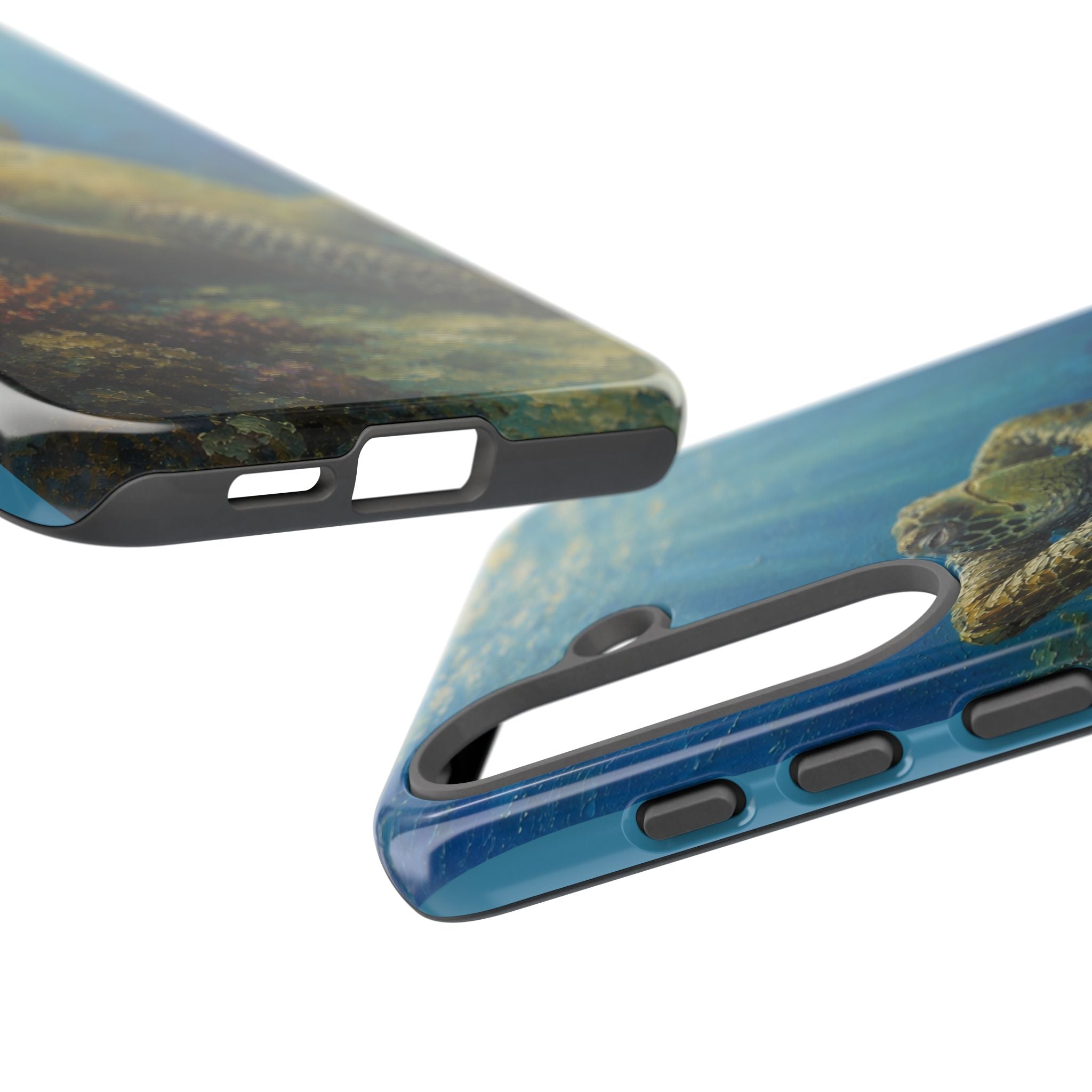 Sea Turtle Relaxation Phone Case — Ocean Underwater Art Protective Tough Case