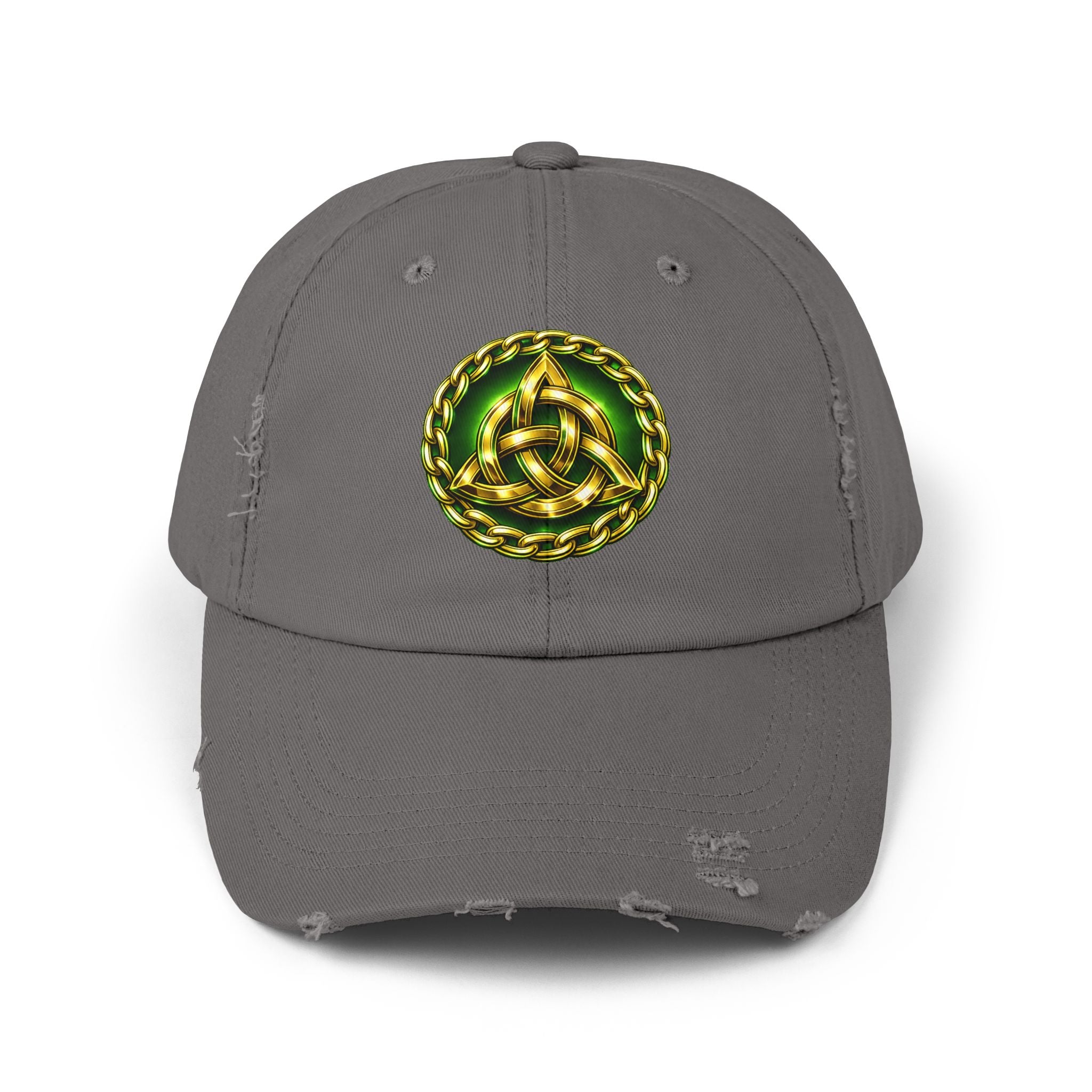 Celtic Triquerta - Trinity Knot Distressed Cap