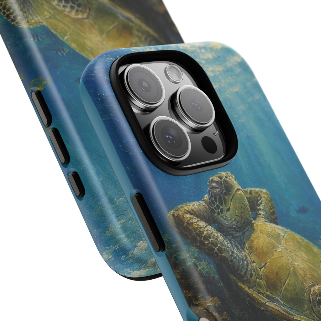 Sea Turtle Relaxation Phone Case — Ocean Underwater Art Protective Tough Case