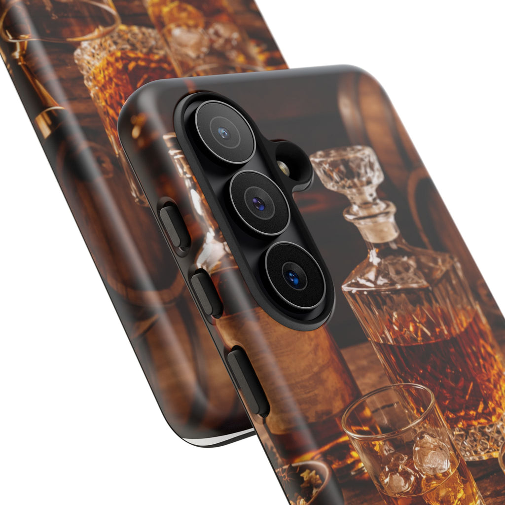 Whiskey Decanter Phone Case — Vintage Bar Spirits Protective Tough Case