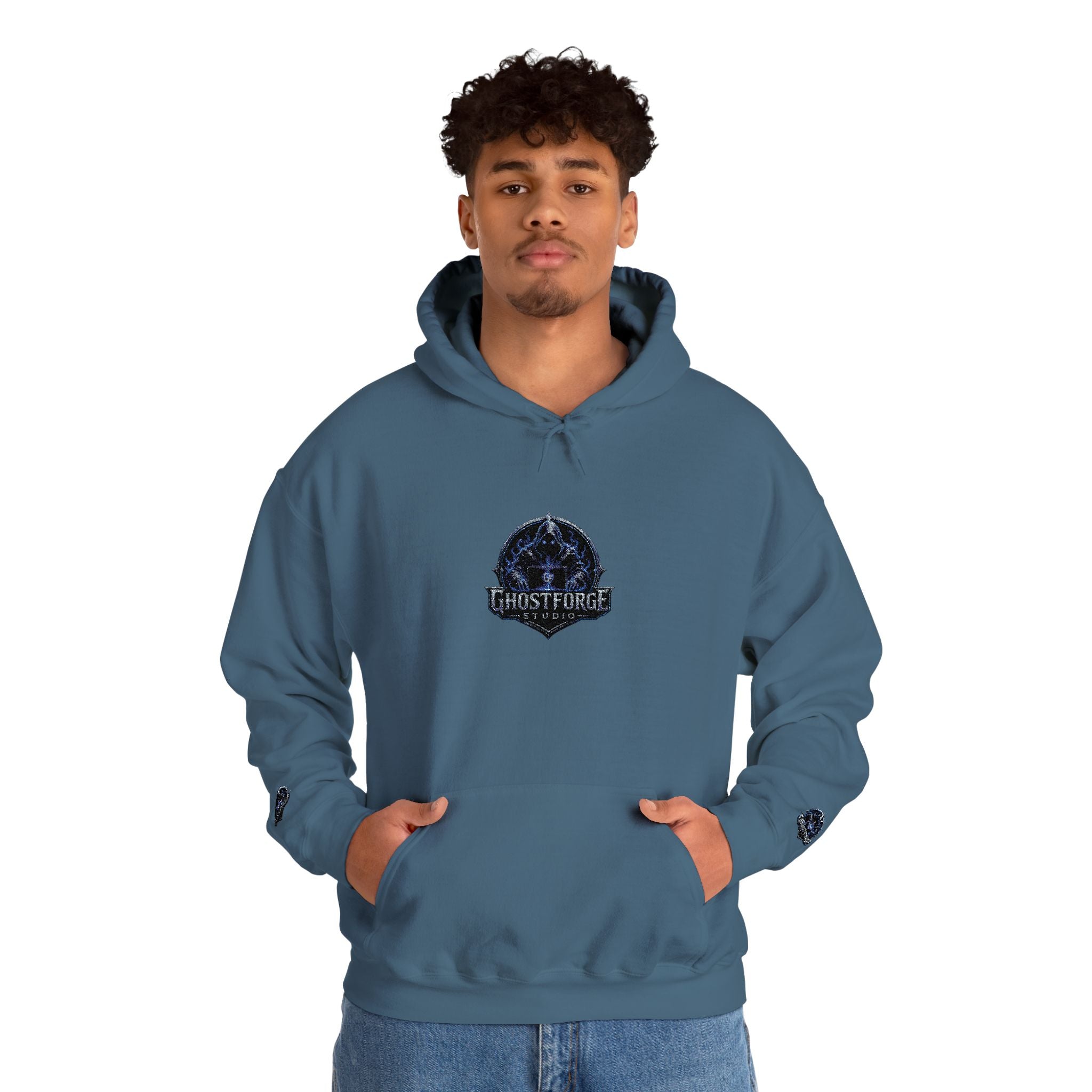 GhostForge Logo Hoodie — Graphic Wraith Hooded Sweatshirt