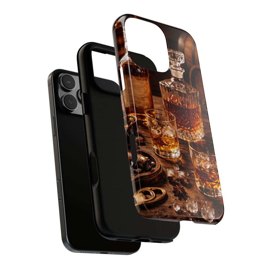 Whiskey Decanter Phone Case — Vintage Bar Spirits Protective Tough Case