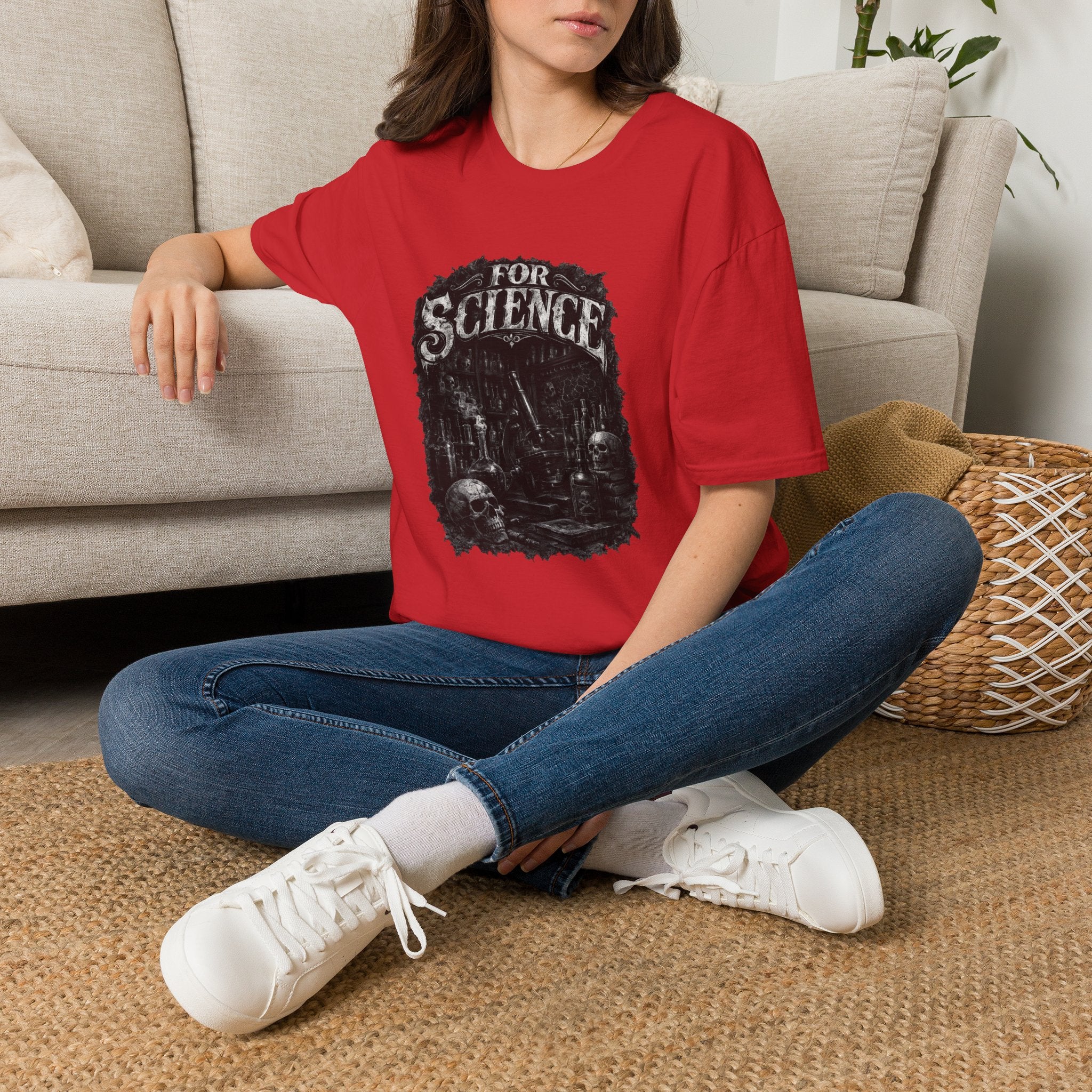 For Science T-Shirt — Dark Vintage Science Graphic Tee
