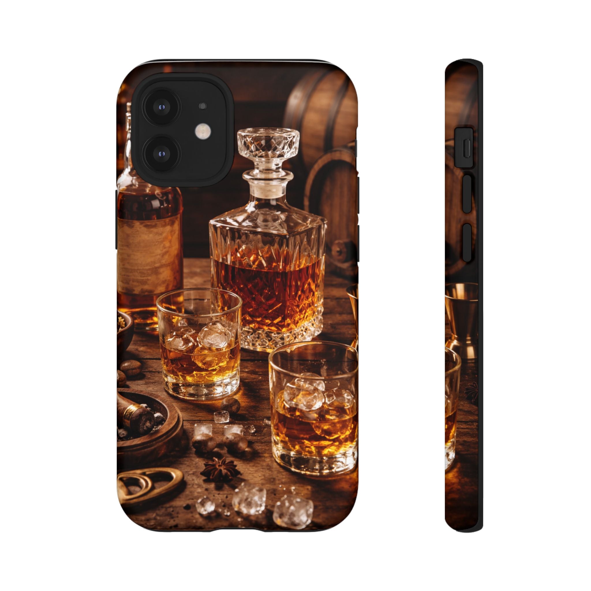 Whiskey Decanter Phone Case — Vintage Bar Spirits Protective Tough Case