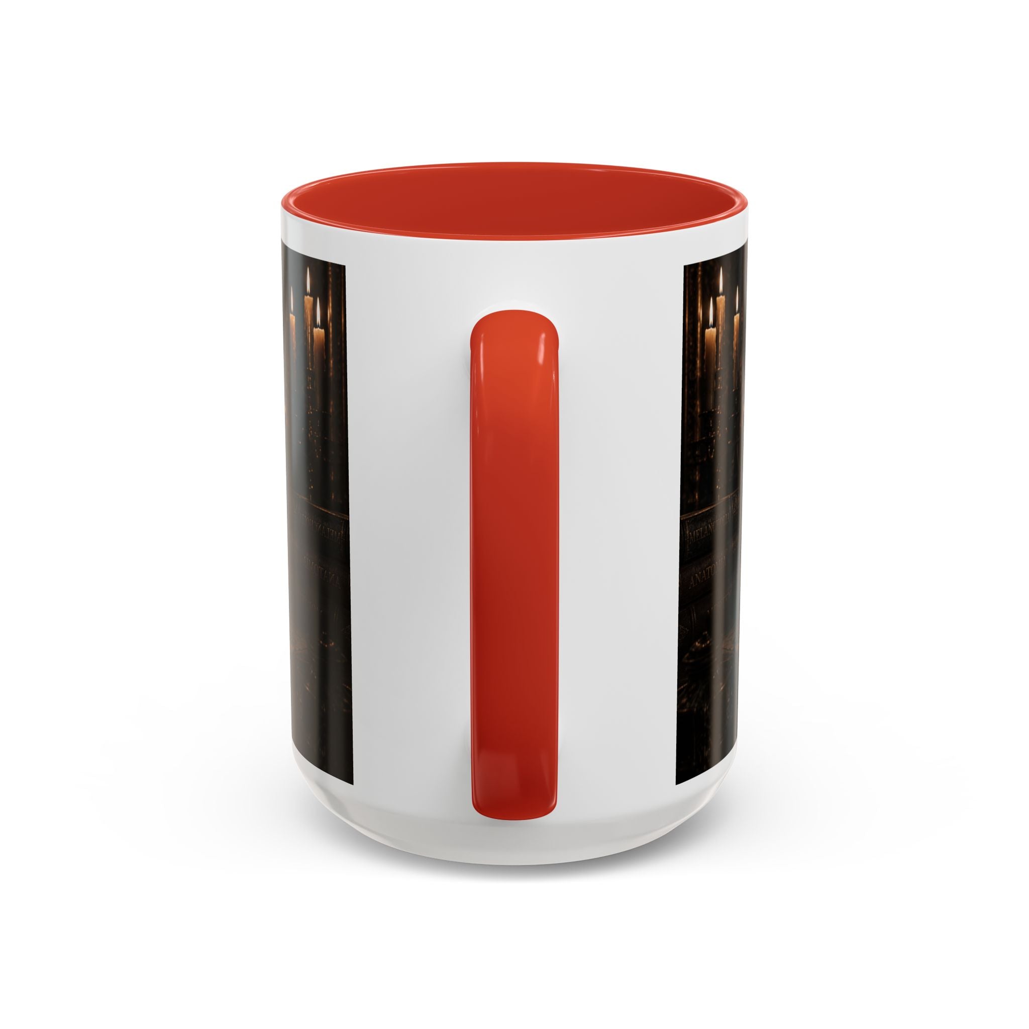 Gothic Skull Coffee Mug — Candlelit Occult Library Accent Mug (11/15oz)
