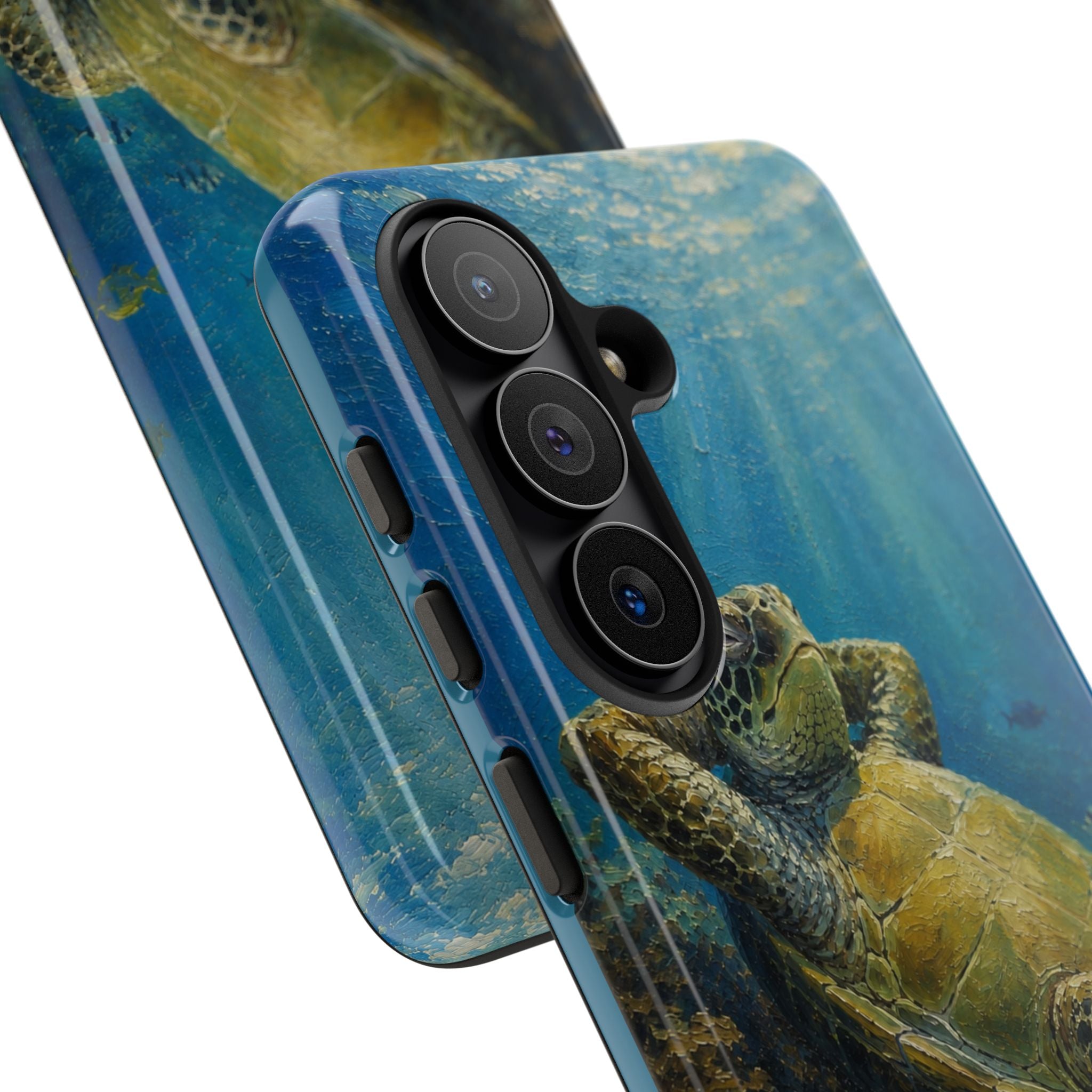Sea Turtle Relaxation Phone Case — Ocean Underwater Art Protective Tough Case