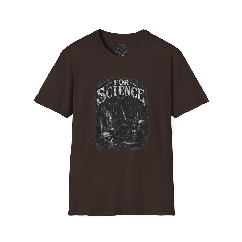 For Science T-Shirt — Dark Vintage Science Graphic Tee