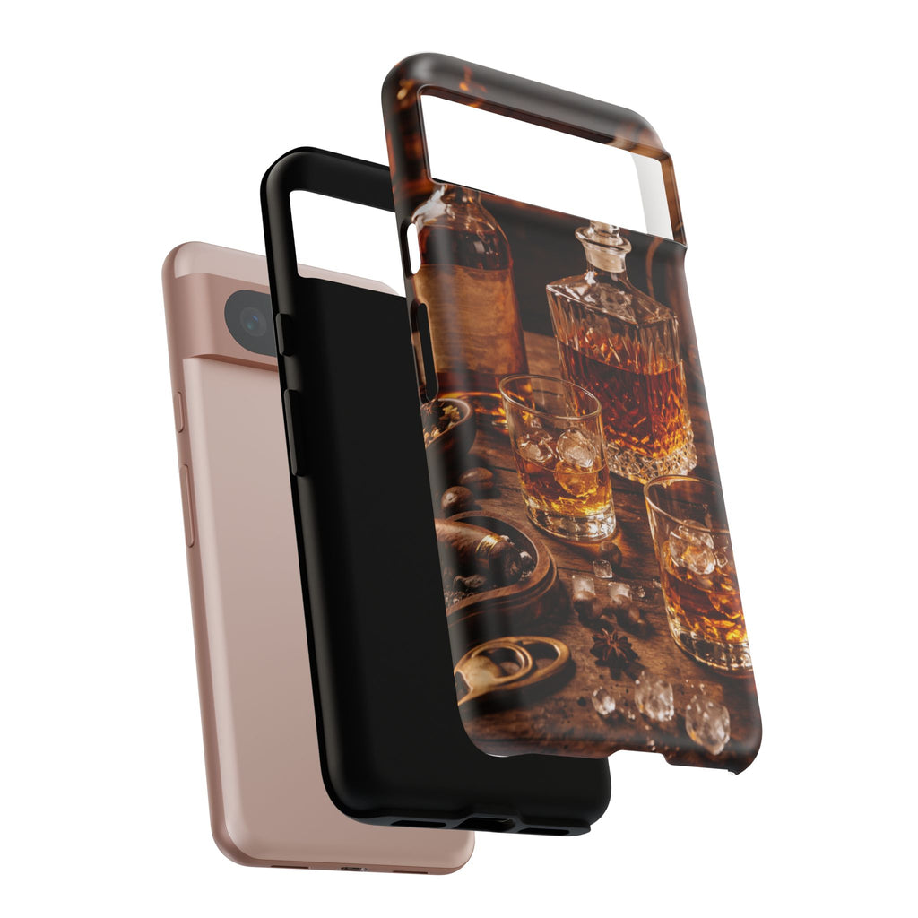 Whiskey Decanter Phone Case — Vintage Bar Spirits Protective Tough Case