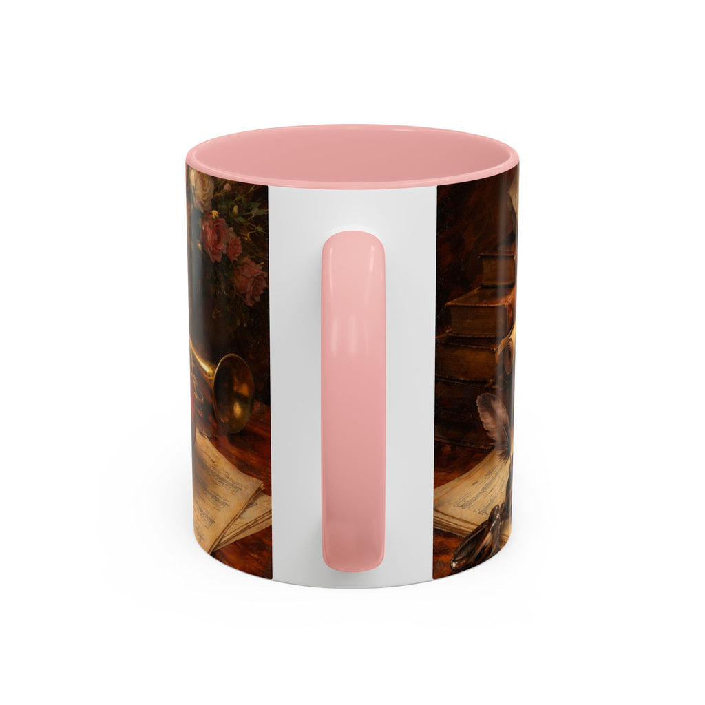 Classical Music Coffee Mug – Classical Music Floral Design (11/15 oz)