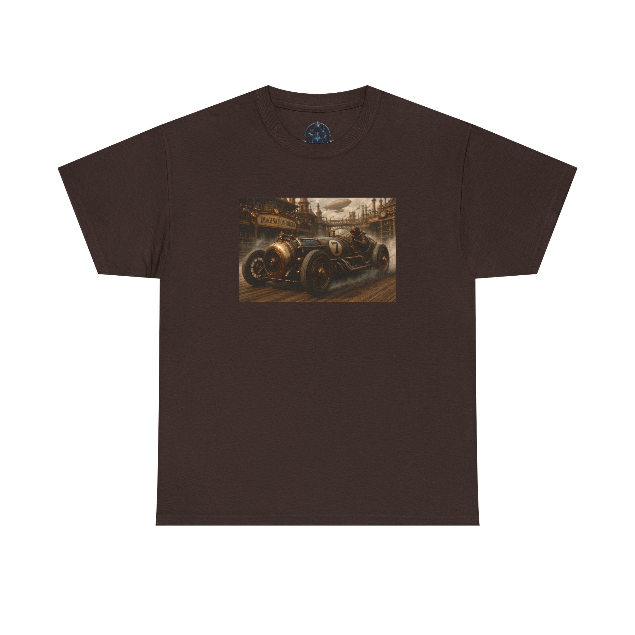 Steampunk Racecar Tee — Classic Antique Car Graphic T-Shirt