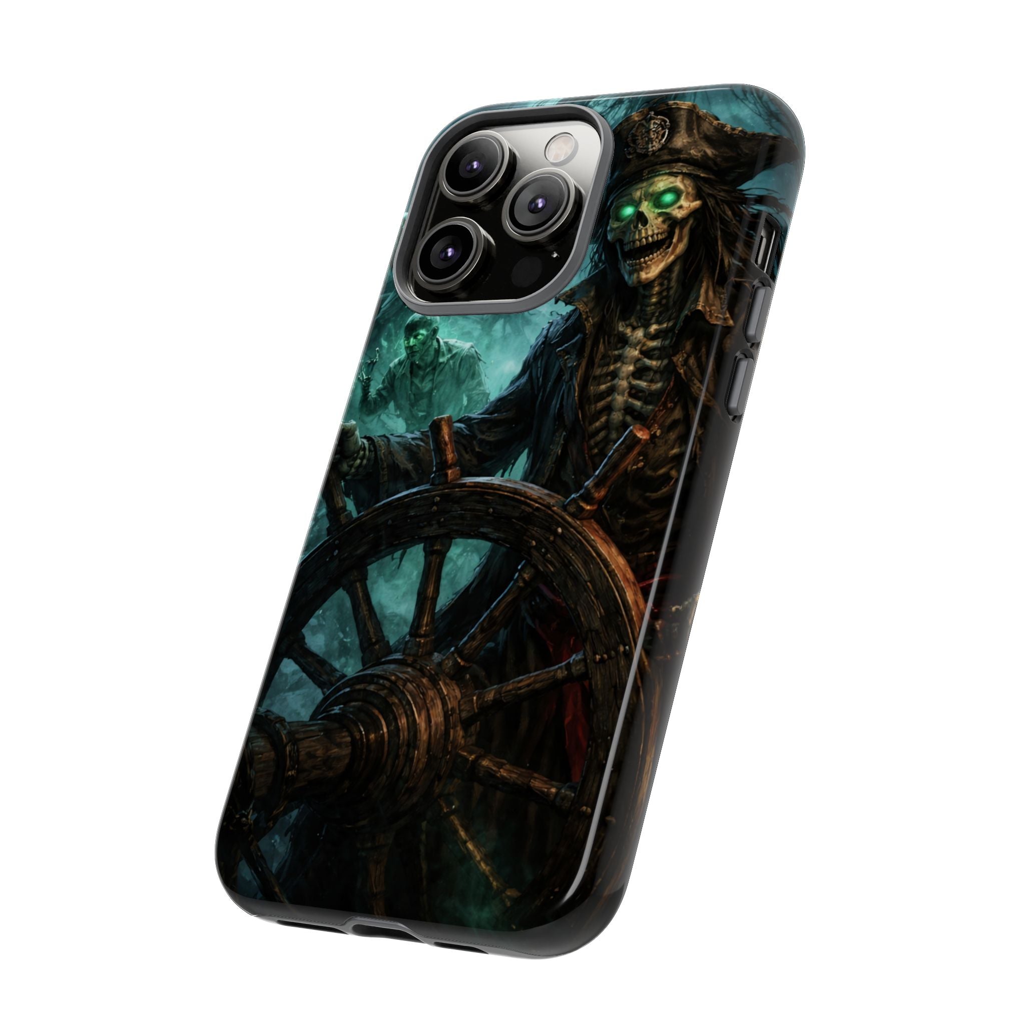 Pirate Skeleton Phone Case — Haunted Ship Captain iPhone Cover