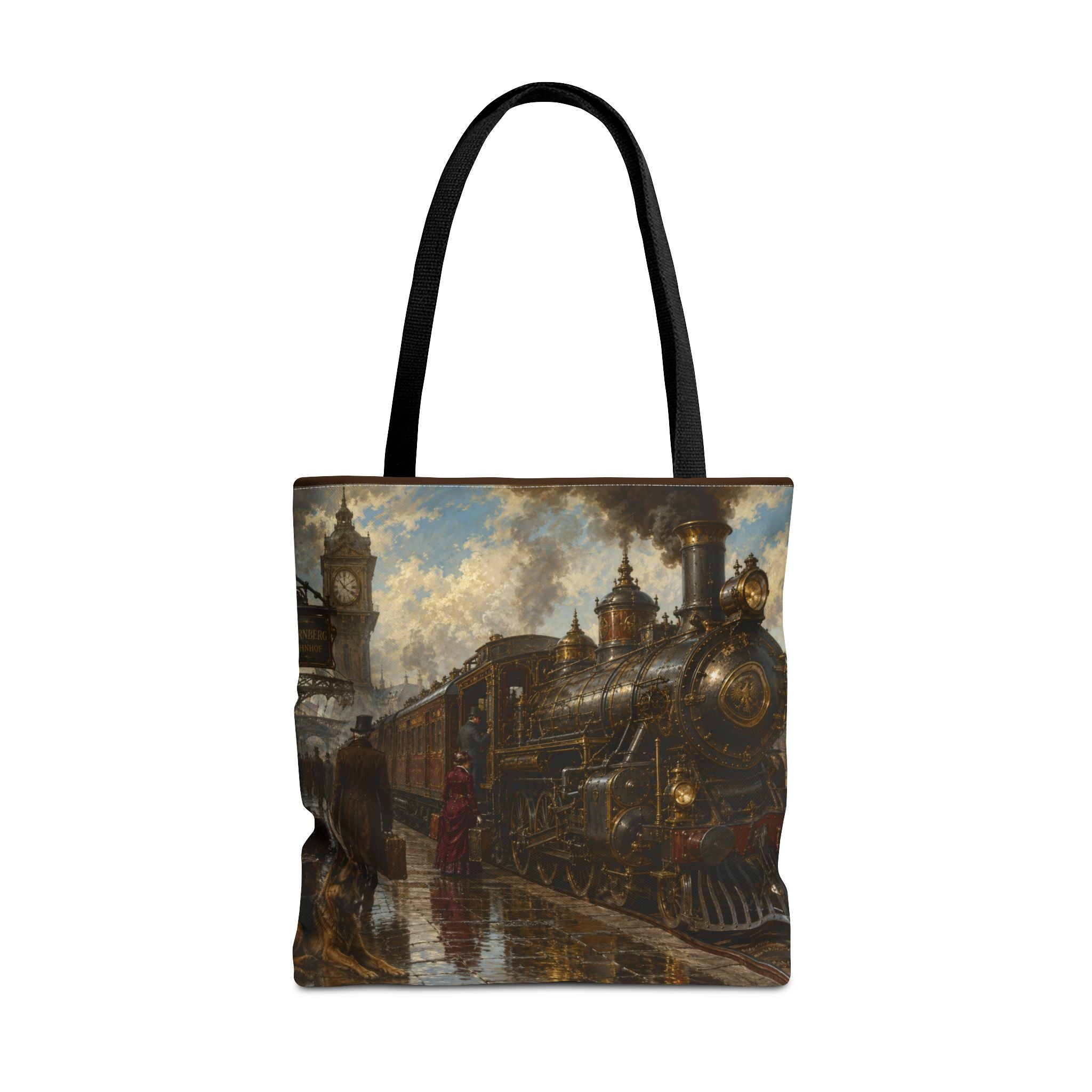 Steampunk Tote Bag — Victorian Station Art All-Over Print
