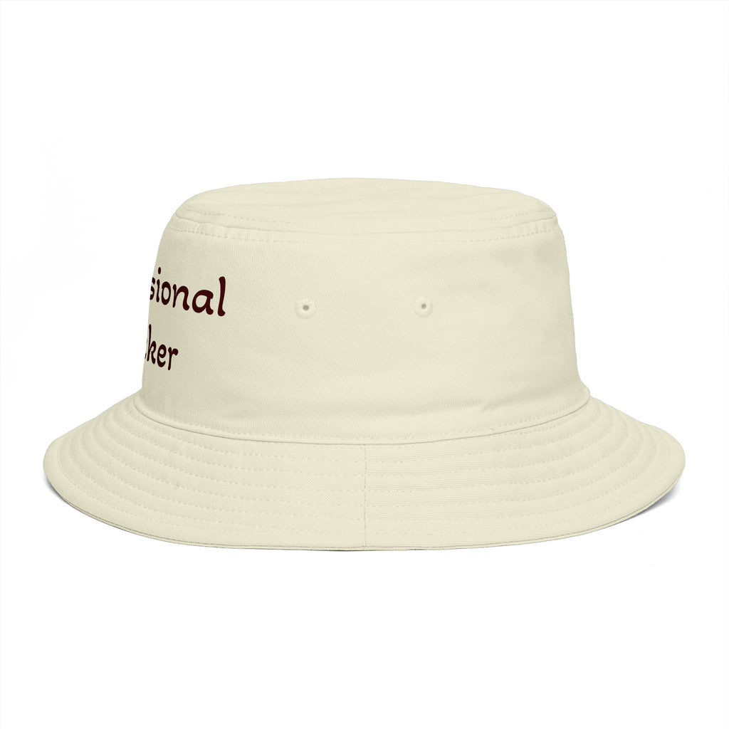Professional Slacker Bucket Hat — Funny Casual Brim Hat for Laid-Back Style