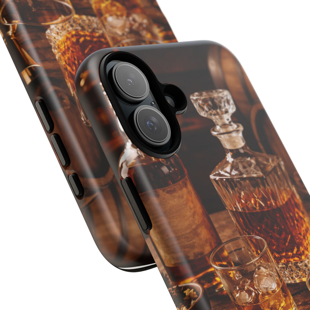 Whiskey Decanter Phone Case — Vintage Bar Spirits Protective Tough Case