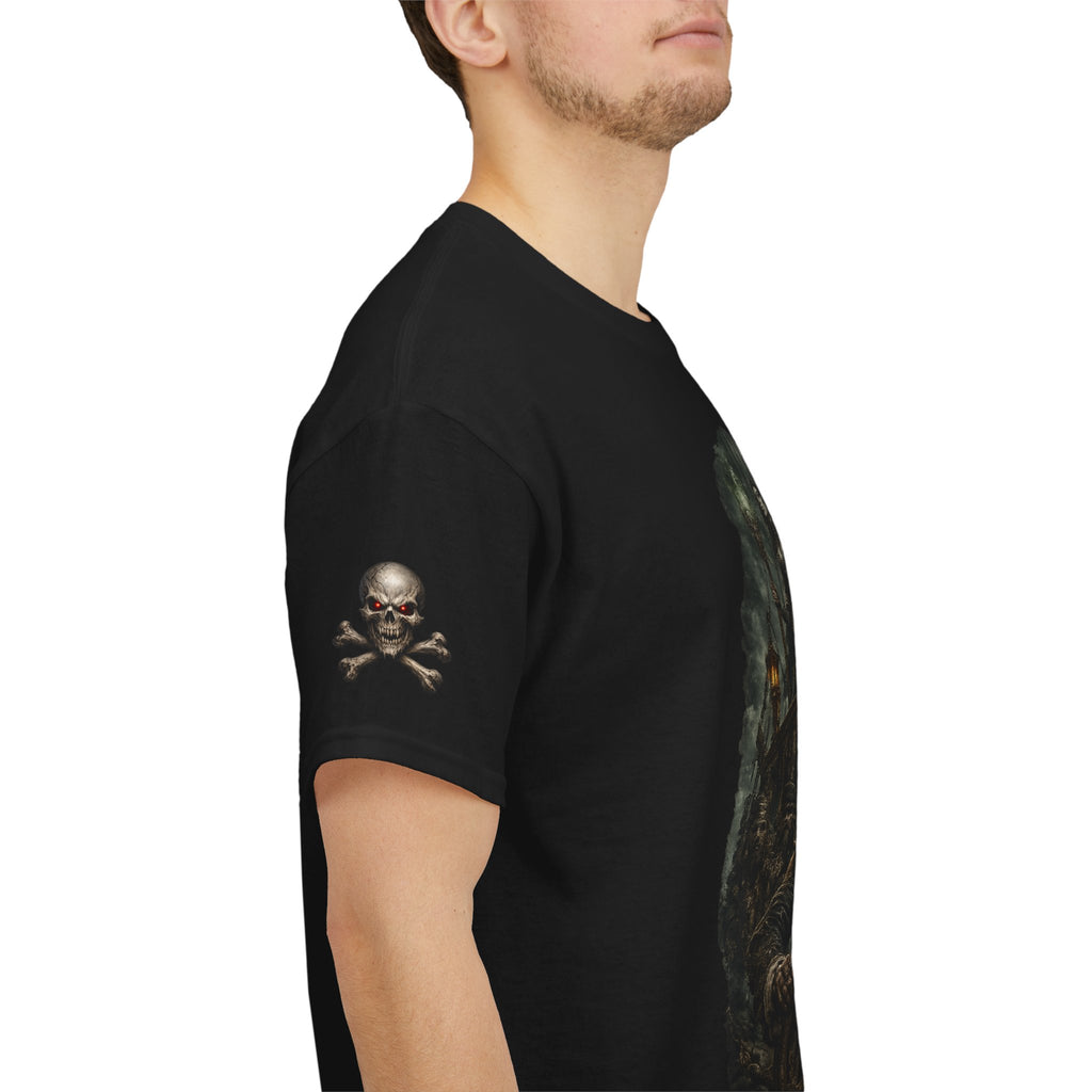 Premium Dark Pirate Mutineer T-Shirt — Dark Skull & Nautical Gothic Graphic Tee