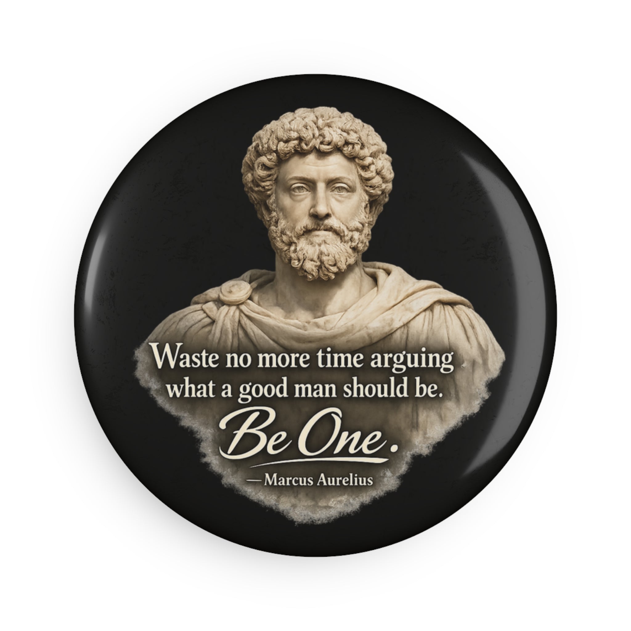 Marcus Aurelius 'Be One' Inspirational Round Magnet