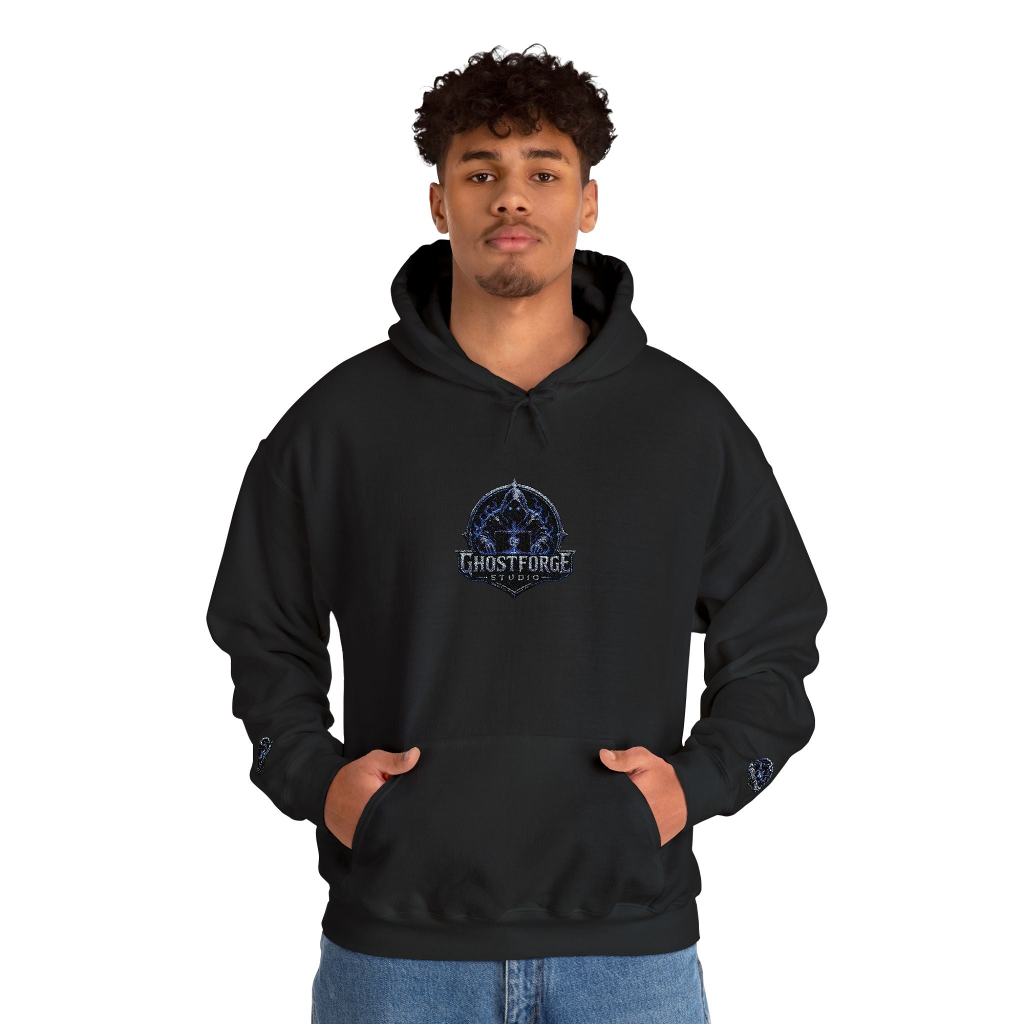 GhostForge Logo Hoodie — Graphic Wraith Hooded Sweatshirt