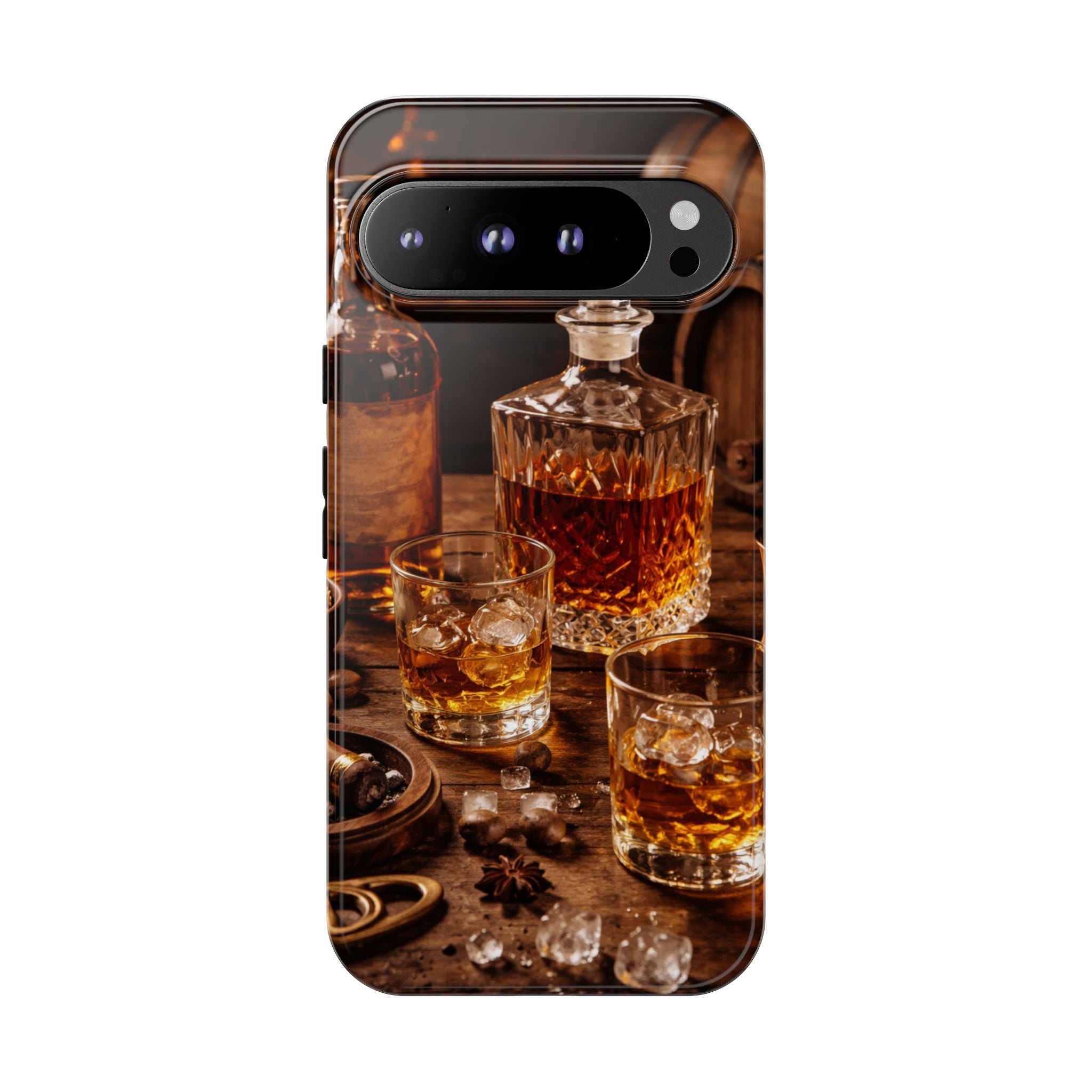Whiskey Decanter Phone Case — Vintage Bar Spirits Protective Tough Case